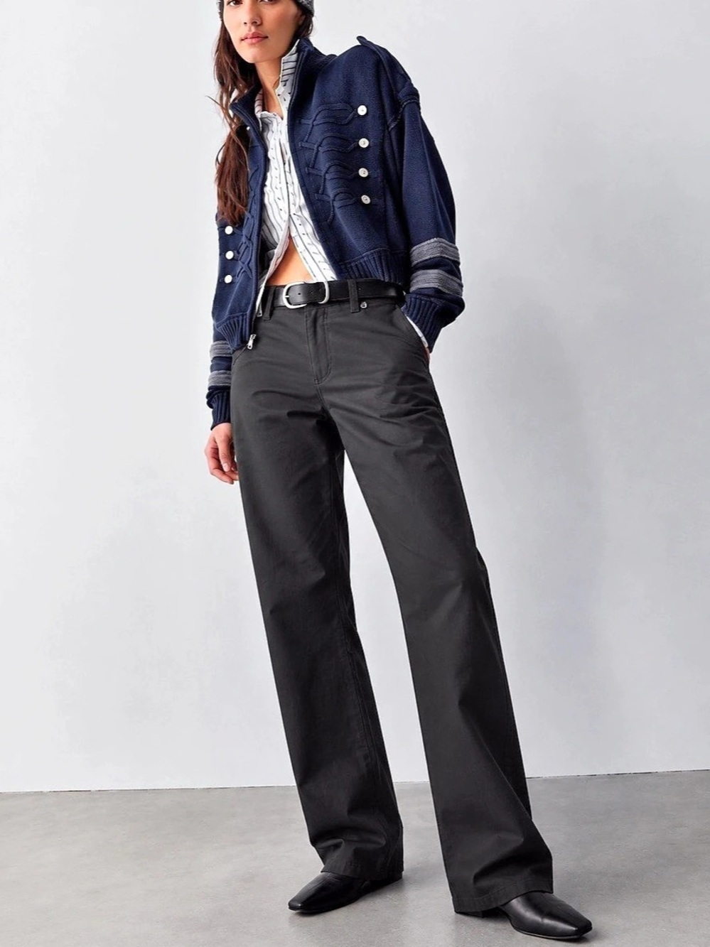 484. Dalia Black Trousers Waist 16 Like New